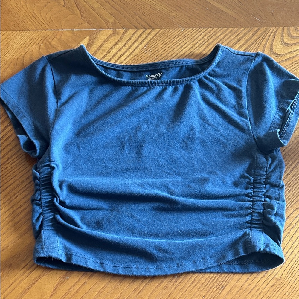 Old Navy Navy Blue Crop Top